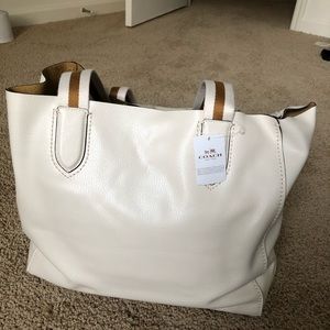 Coach leather duffle purse